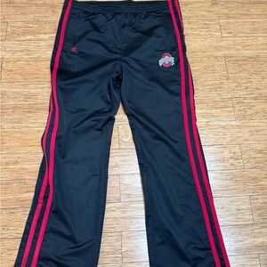 Ohio State Colosseum Black Athletic pant shirt with Red Stripes